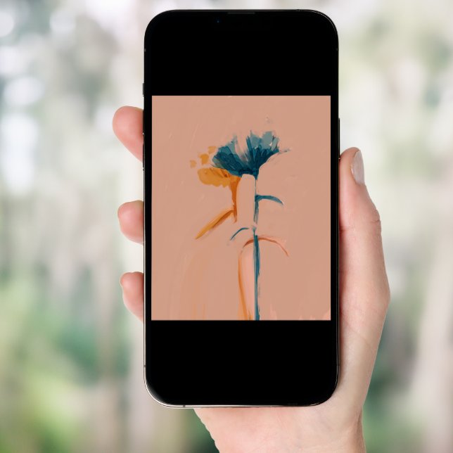 A Floral Partnership - Abstract Flowers Poster (Front Digital)