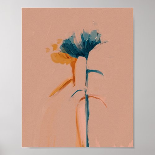 A Floral Partnership _ Abstract Flowers Poster