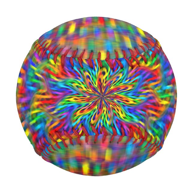 A Floral Tie Dye Baseball (Front)