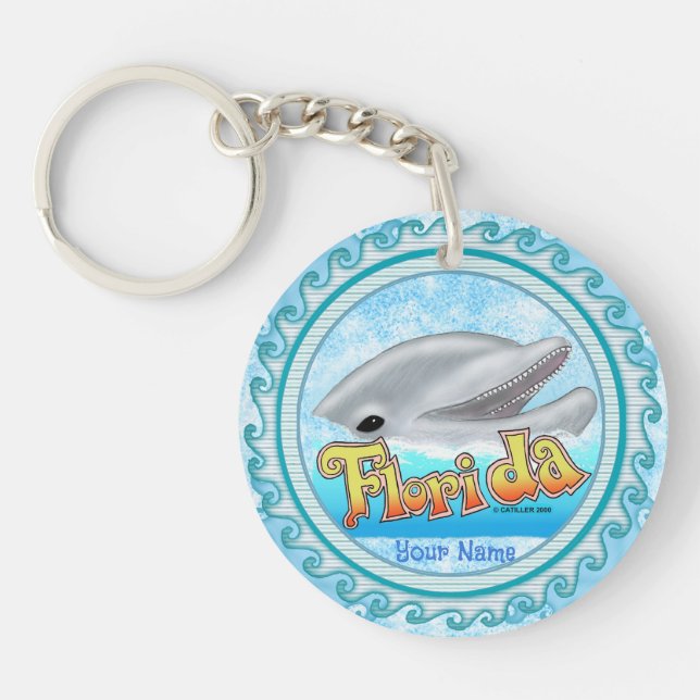 A Florida Dolphin Keychain (Front)