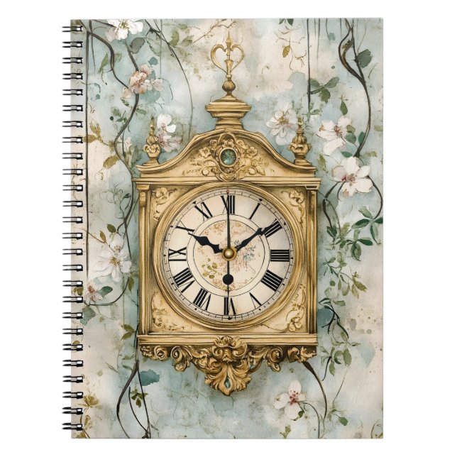 A flötenuhr (flute clock), or a singing bird autom notebook (Front)