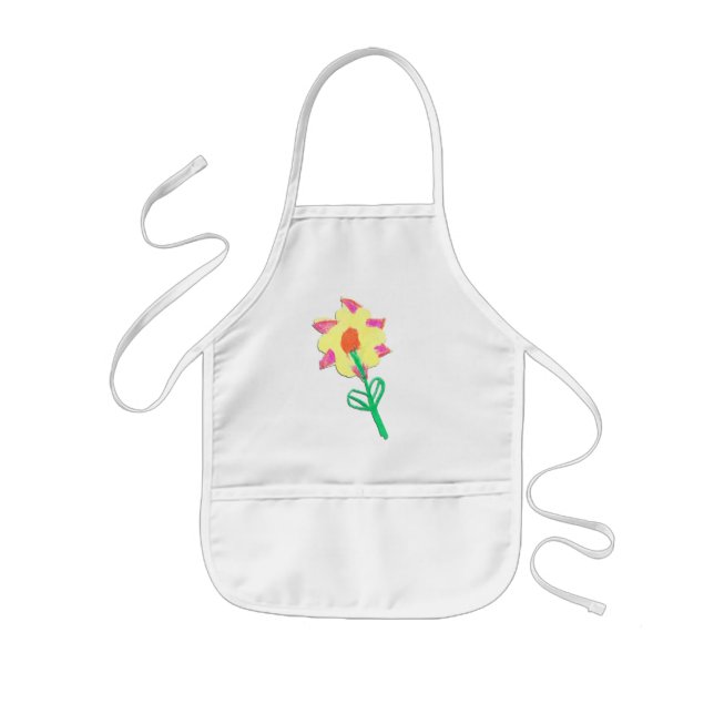 A Flower for Grandma Kids' Apron (Front)