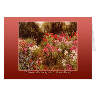 A Flower Garden by Louis Aston Knight Cards