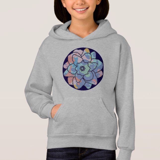 A flower made of paint stains hoodie (Front)