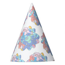 A flower made of paint stains