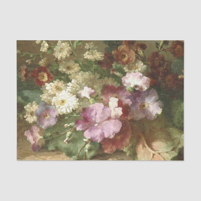 A Flower Still Life by Margaretha Roosenboom Tissue Paper (Front)