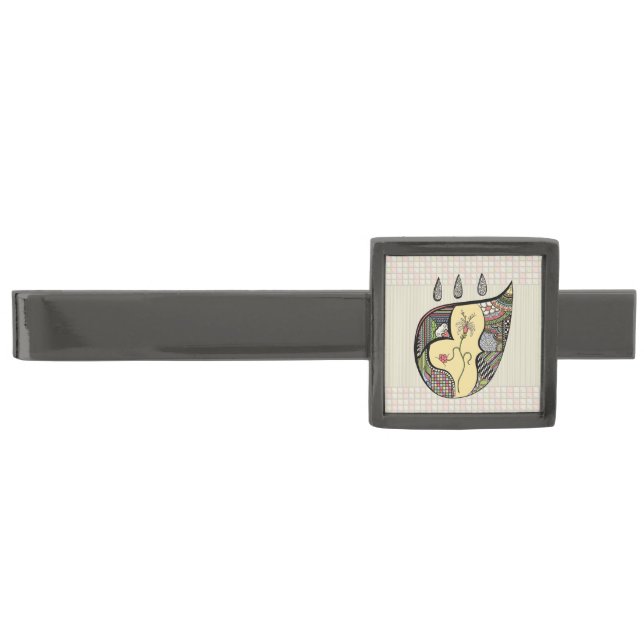 A Flower Within Tie Bar (Front)