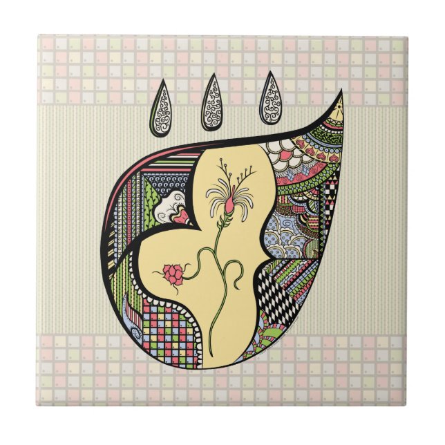 A Flower Within Tile (Front)