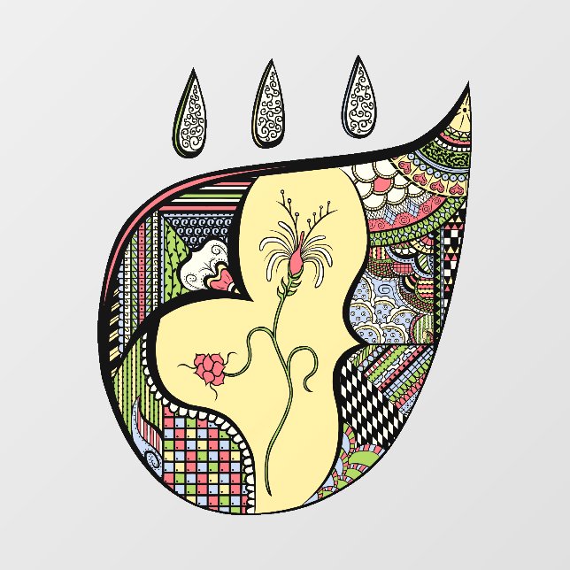 A Flower Within Wall Decal (Front)