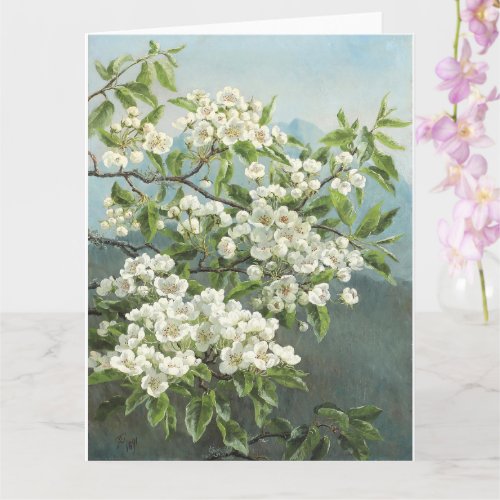A Flowering Pear Tree Christensen 1891  Card