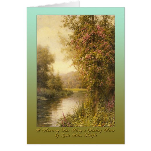 A Flowering Vine Along a Winding River Cards (Front)