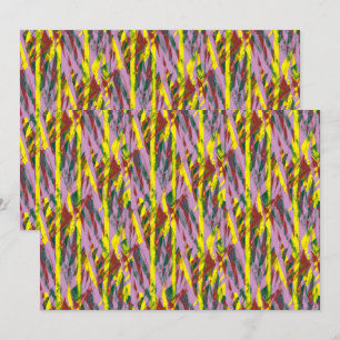 A fluffy gray cat with green eyes sits on a window thank you card