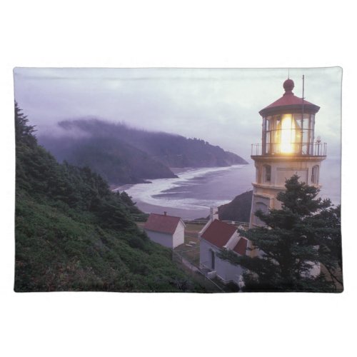 A foggy day on the Oregon coast at the Heceta Placemat