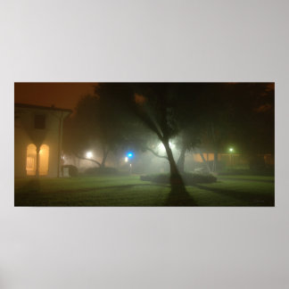 A Foggy Olive Walk Poster