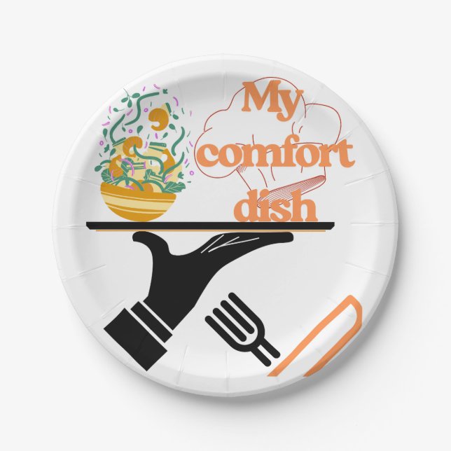 A Foodie's Delight Paper Plates (Front)