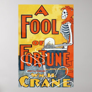A Fool Of Fortune ~ Vintage Theatre Poster