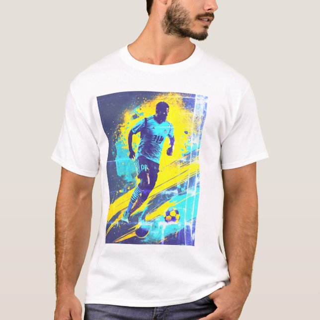 A Footballer design  T-Shirt (Front)