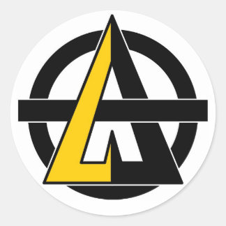 A for Agorism Classic Round Sticker
