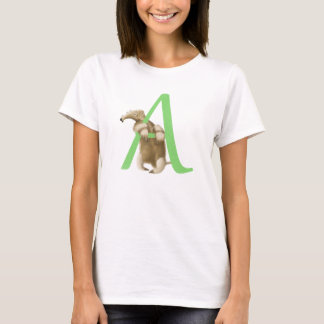 A for Anteater Monogram Initial T-shirt