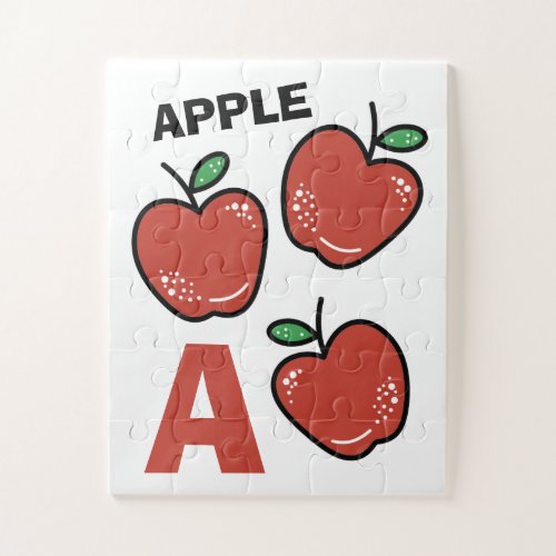 A For Apple Kids Jigsaw Puzzle