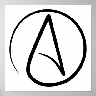 'A' For Atheism Poster