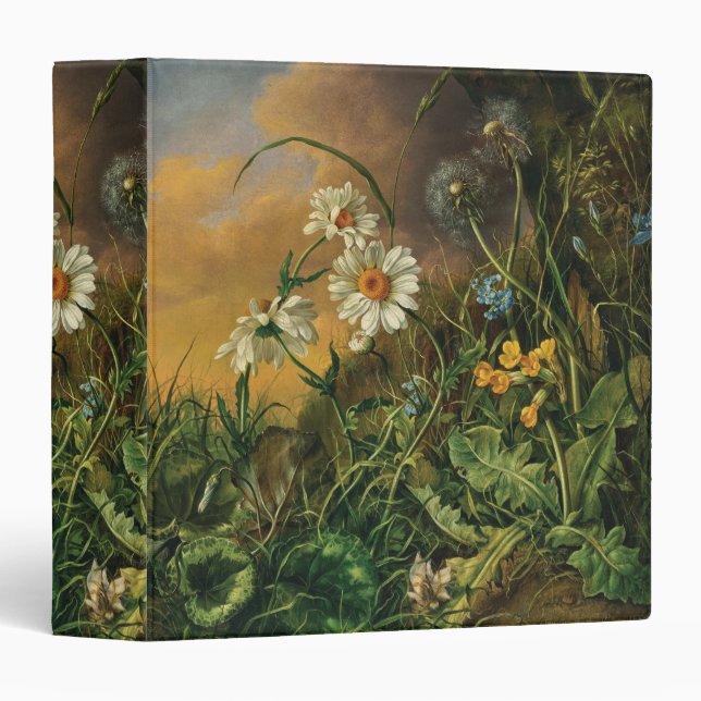 A Forest Floor with Daisies, Primroses, ... 3 Ring Binder (Front/Spine)
