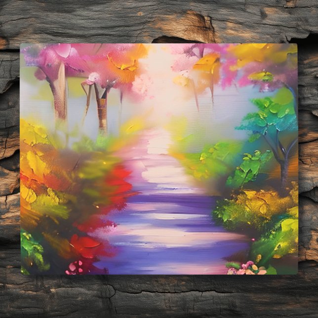 A Forest Path through the Fall Leaves Metal Print (Creator Uploaded)