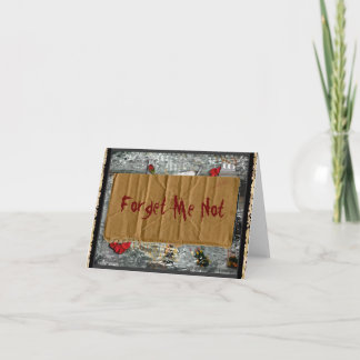 A "Forget Me Not" card