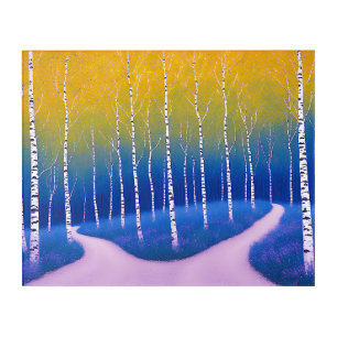 A Fork in Time – A Woodland Landscape Acrylic Print