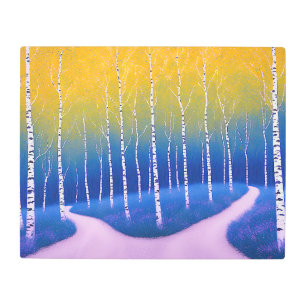 A Fork in Time – A Woodland Landscape Metal Print