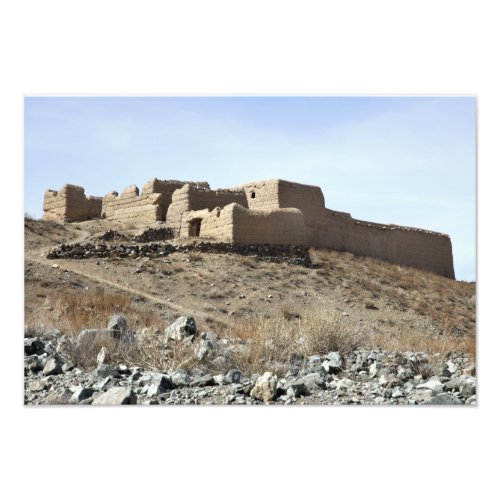 A fortified compound in the village of Akbar Kh Photo Print