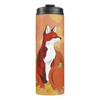 A Fox In the Pumpkin Patch Thermal Tumbler