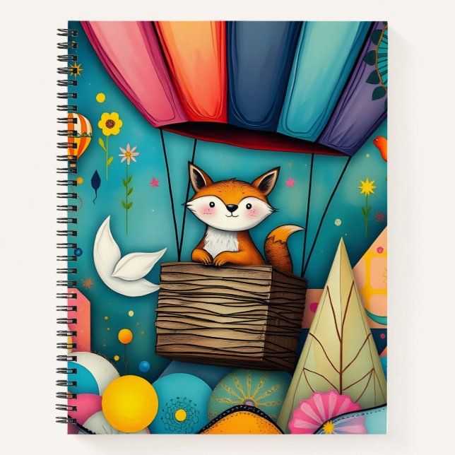 A Fox's Flying Fantasy Notebook (Front)
