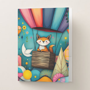 A Fox's Flying Fantasy Pocket Folder