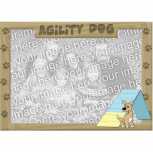 A-Frame Agility Dog Photo Frame Cutout