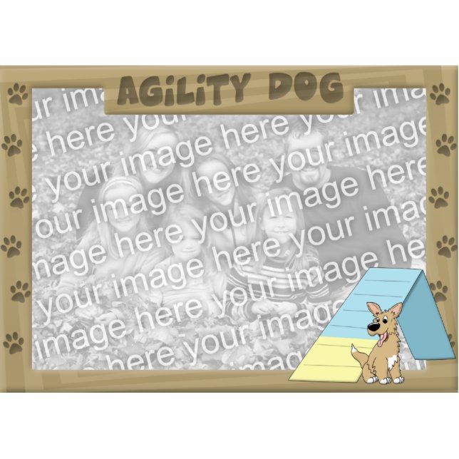 A-Frame Agility Dog Photo Frame Cutout (Front)