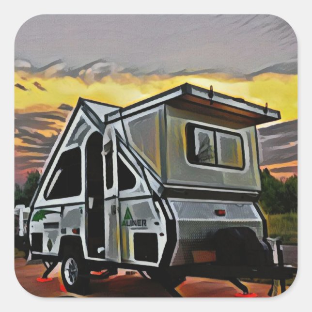 A-Frame Camper Sticker (Front)
