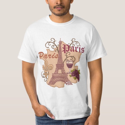 A France Eiffel Tower t_shirt