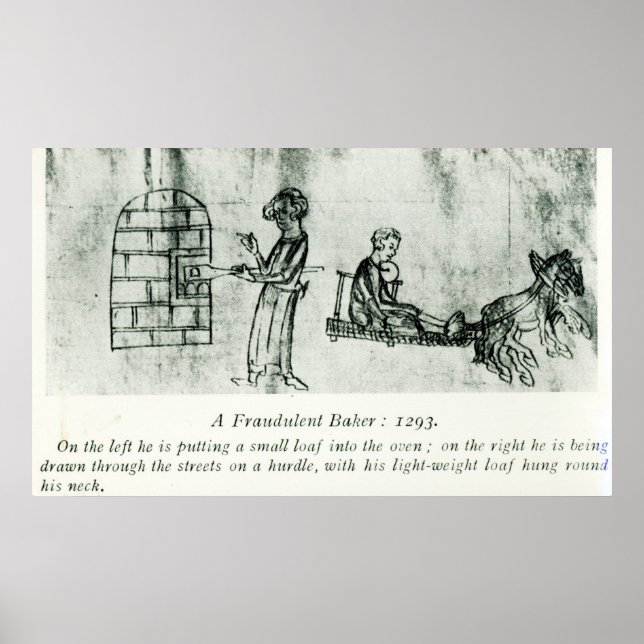 A Fraudulent Baker, 1293 Poster (Front)