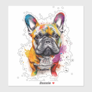 A French Bulldog Full of Style Sticker