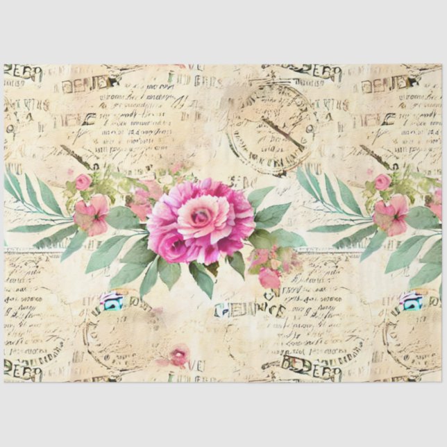 A French Ephemera Design Series 18 Tissue Paper (Front)