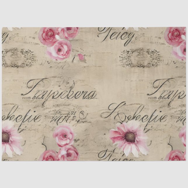 A French Ephemera Design Series 19 Tissue Paper (Front)