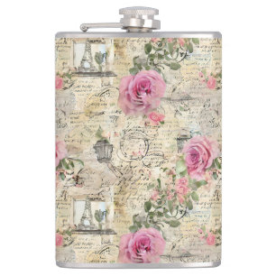 A French Ephemera Design Series 1 Flask