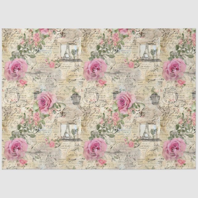 A French Ephemera Design Series 1 Tissue Paper (Front)