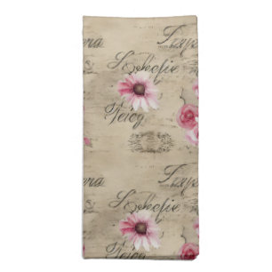 A French Ephemera Design Series 20 Cloth Napkin