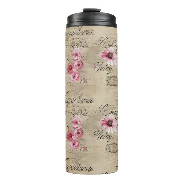 A French Ephemera Design Series 20 Thermal Tumbler (Front)