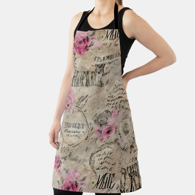A French Ephemera Design Series 24 Apron (Insitu)
