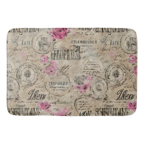 A French Ephemera Design Series 24 Bath Mat