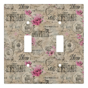 A French Ephemera Design Series 24 Light Switch Cover