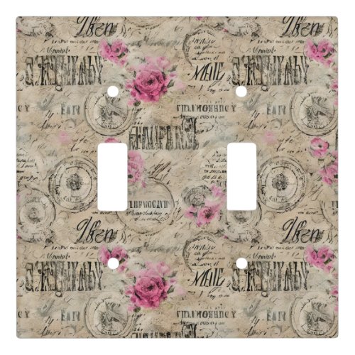 A French Ephemera Design Series 24 Light Switch Cover